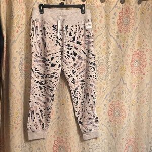Calvin Klein Kids Abstract Print Joggers - Black and Gray